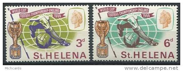 104 SAINTE HELENE 1966 - Coupe Du Monde De Football - Neuf Sans Charniere (Yvert 174/75) - Isla Sta Helena