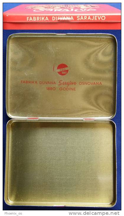 TOBACCO - Cigarettes, SARAJEVO, Bosnia And Herzegovina, Tin Box - Schnupftabakdosen (leer)