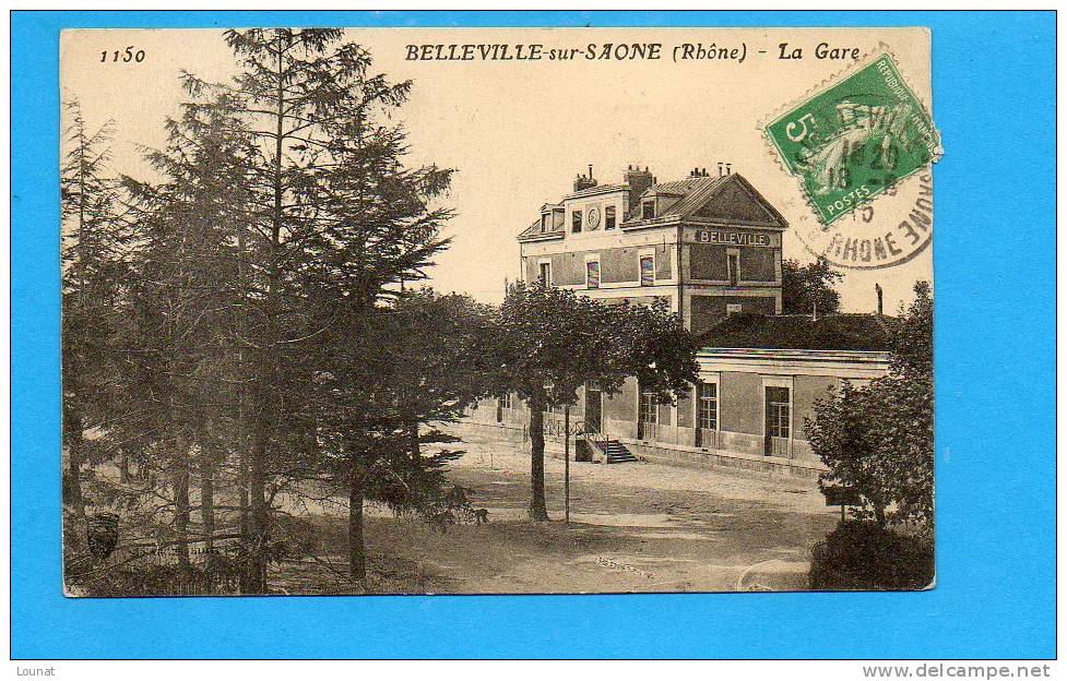 69 BELLEVILLE Sur SAONE : La Gare - Belleville Sur Saone