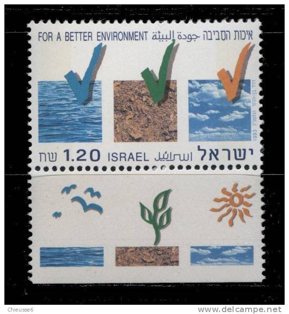 Israel ** N° 1222 - Protection De L' Environnement - Nuovi (con Tab)