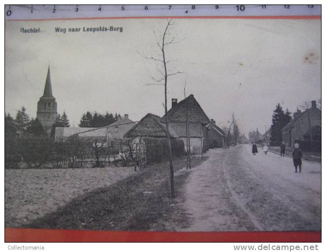 4 Postkaarten Hechtel Weg Naar Leopoldsburg,´s Hertogenboschlaan,Villa Primavera,Distillerie Leukenheide - Hechtel-Eksel