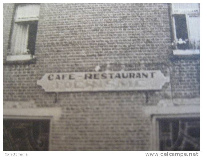 4 postkaarten Hechtel Vue sur l´eglise,café restaurant tourisme, villa primavera,La cure de Hechtel