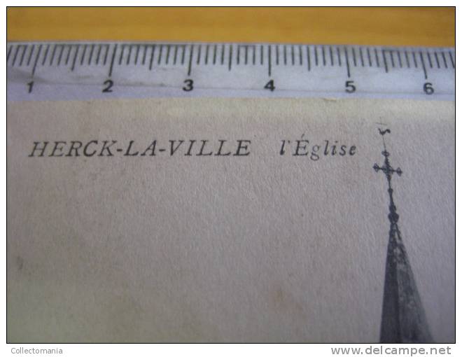 3 postkaarten  Herck de stad    Chaussée de hasselt,    markt,       l´église