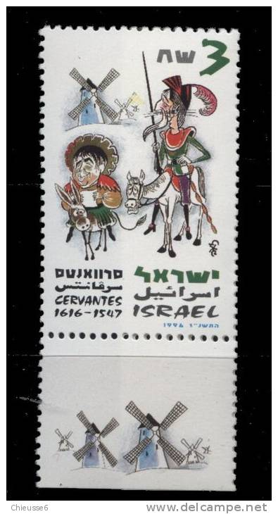 Israel ** N° 1351 - Miguel De Vervantès - Ongebruikt (met Tabs)