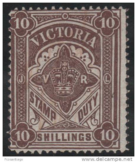 AUSTRALIA/VICTORIA 1880/89 - Yvert #11 (Taxas) - Mint No Gum (*) - Ongebruikt