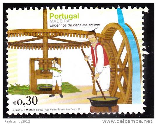 PORTUGAL - 2007, Engenhos De Cana-de-açúcar Da Madeira  € 0,30  (*) MNG  MUNDIFIL  Nº 3603 - Ongebruikt