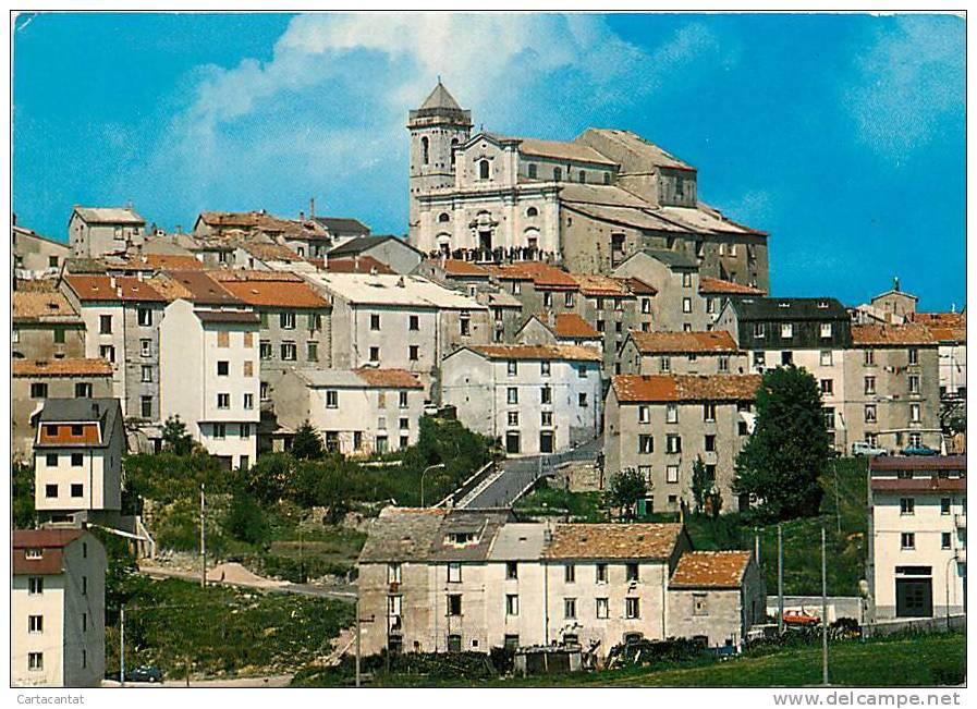 BELLA VEDUTA DAL BASSO DI CAPRACOTTA (ISERNIA). CARTOLINA ANNI '60 - Isernia