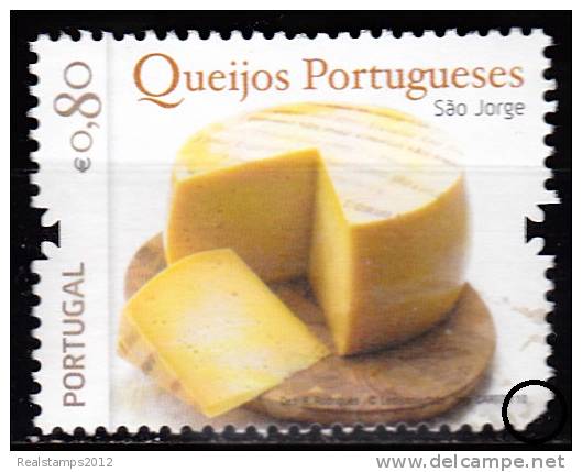 PORTUGAL - 2010- Queijos Portugueses, (1.º Grupo)  € 0,80   (*) MNG   (São Jorge)   MUNDIFIL  Nº 3982 - Ungebraucht