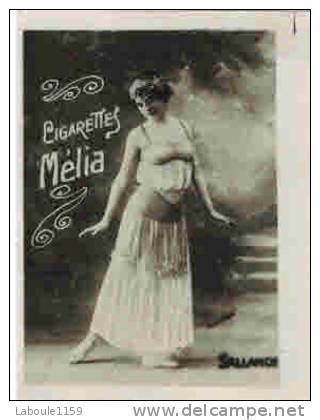 CHROMO Artistes Cigarettes MELIA : " SALLANDRA " - Image Signée - Melia