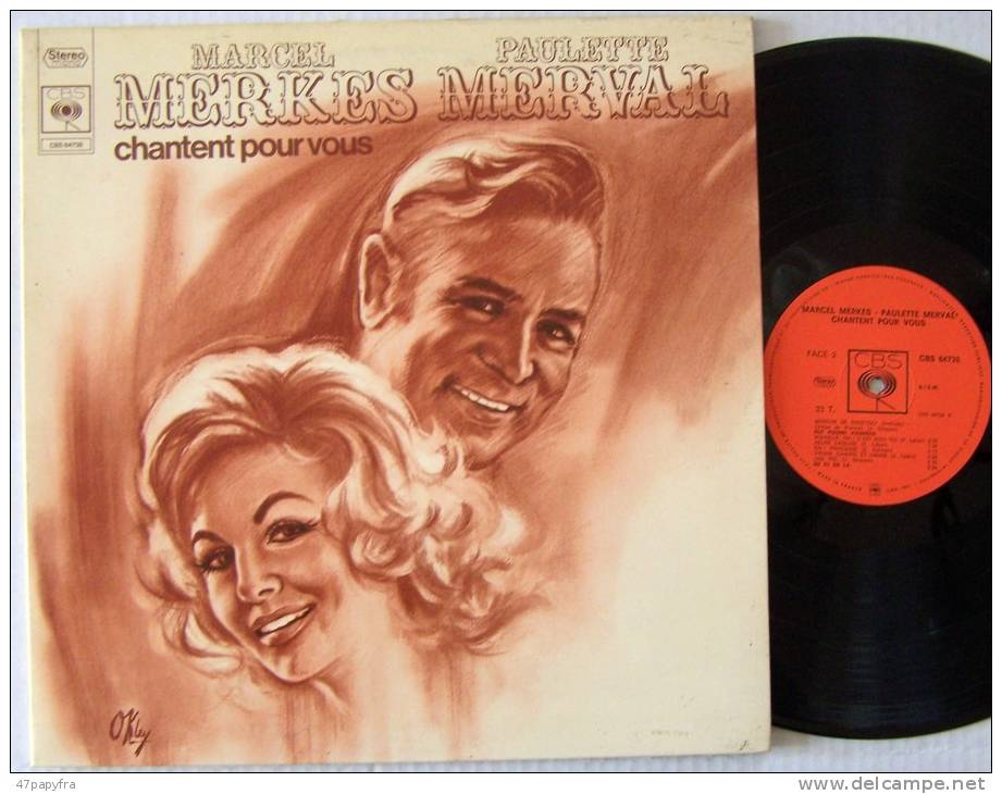 Marcel MERKES Paulette MERVAL  LP BIEM L Duo De L'escarpolette (FRENCH)  M / EX    Parfait état - New Age