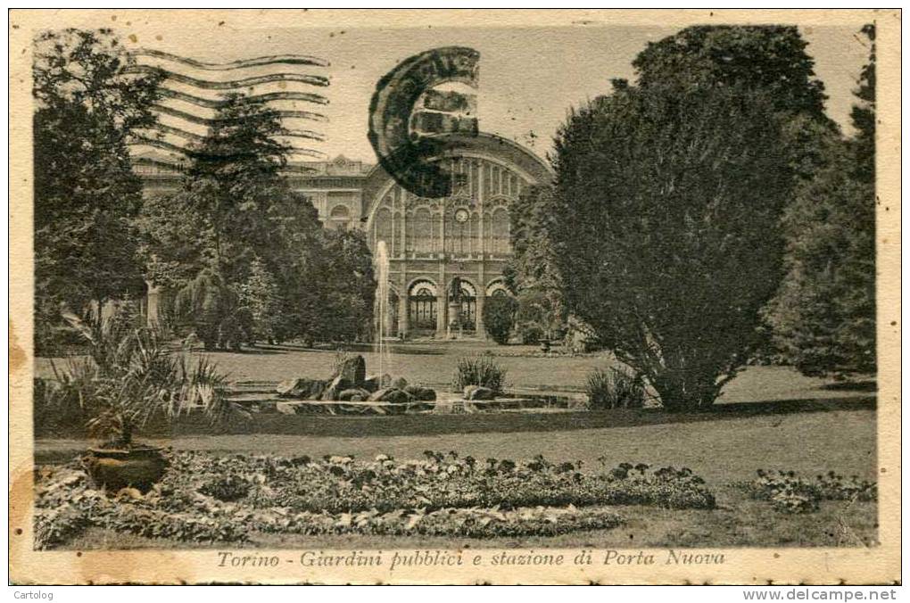 Torino - Giardini Pubblici E Stazione Di Porta Nuova - Stazione Porta Nuova