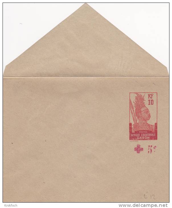 Gabon - Entier Enveloppe ACEP E12 - Stationery Ganzsache - Croix Rouge - Other & Unclassified