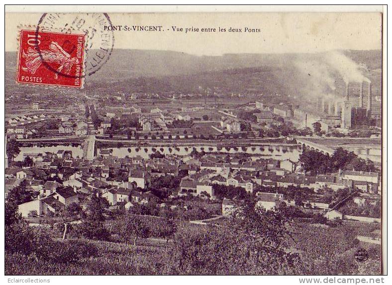 Pont St Vincent    54    Vue Prise Entre Les Deux Ponts - Andere & Zonder Classificatie