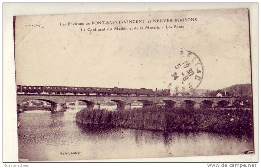 Pont St Vincent    54     Confluent Du Madon Train Sur Le Pont - Andere & Zonder Classificatie