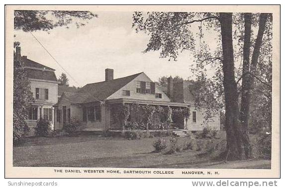 New Hampshire Hanover Daniel Webster Home Dartmouth College Albertype - Concord