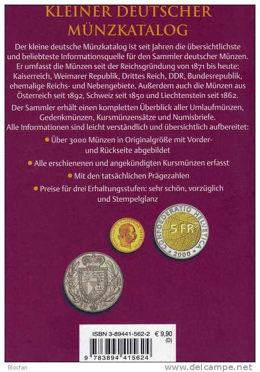 Kleine Münz-Katalog 2005 Antiquarisch 10€ Numisbrief Numisblatt Coin Catalogue Of Germany Austria Helvetia Liechtenstein - Libros & Software