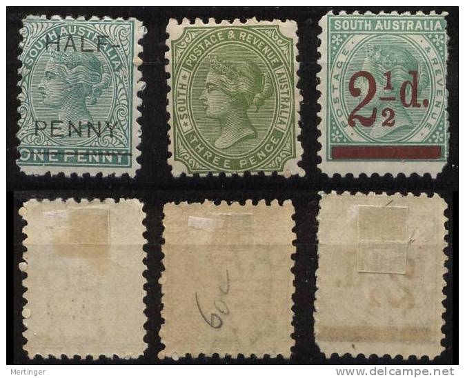 South Australien Australia 3 Werte * M€ 35,- - Mint Stamps