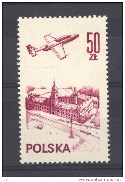 Pologne  -  Avion  -  1978  :  Yv  58  ** - Neufs