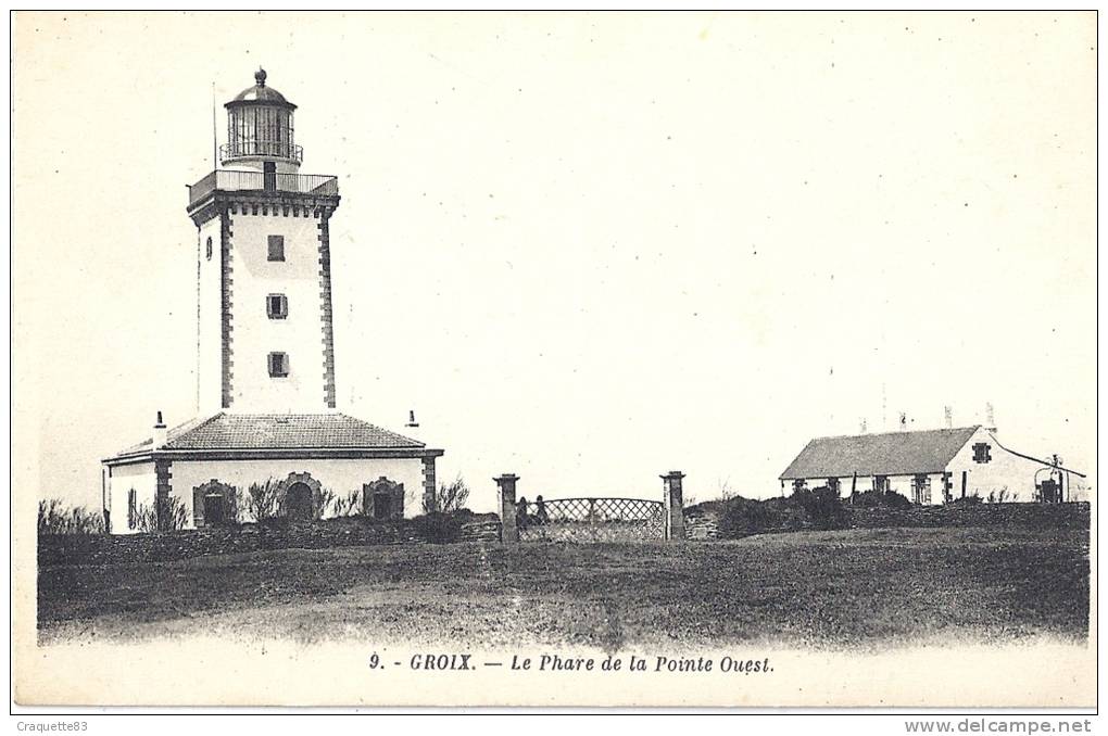 ILE DE GROIX-RARE-LE PHARE DE LA POINTE OUEST- BELLE CARTE ANIMEE!!!! - Groix