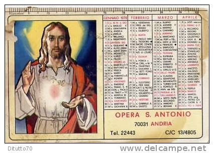 Calendarietto - 1978 Opera S.antonio - Andria - Kleinformat : 1971-80