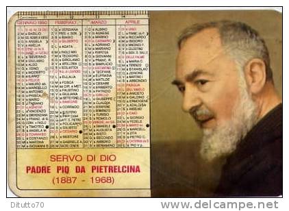 Calendarietto - 1990 Padre Pio - Tamaño Pequeño : 1991-00