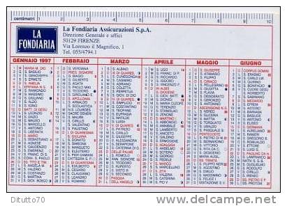 Calendarietto - 1997 La Fondiaria Assicurazione - Formato Piccolo : 1991-00