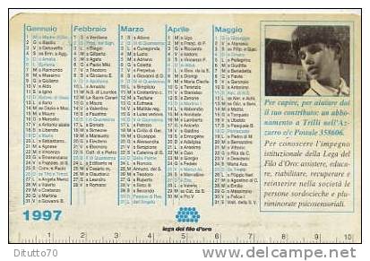 Calendarietto - 1997 Lega Del Filo D&#180;oro - Osimo - Formato Piccolo : 1991-00