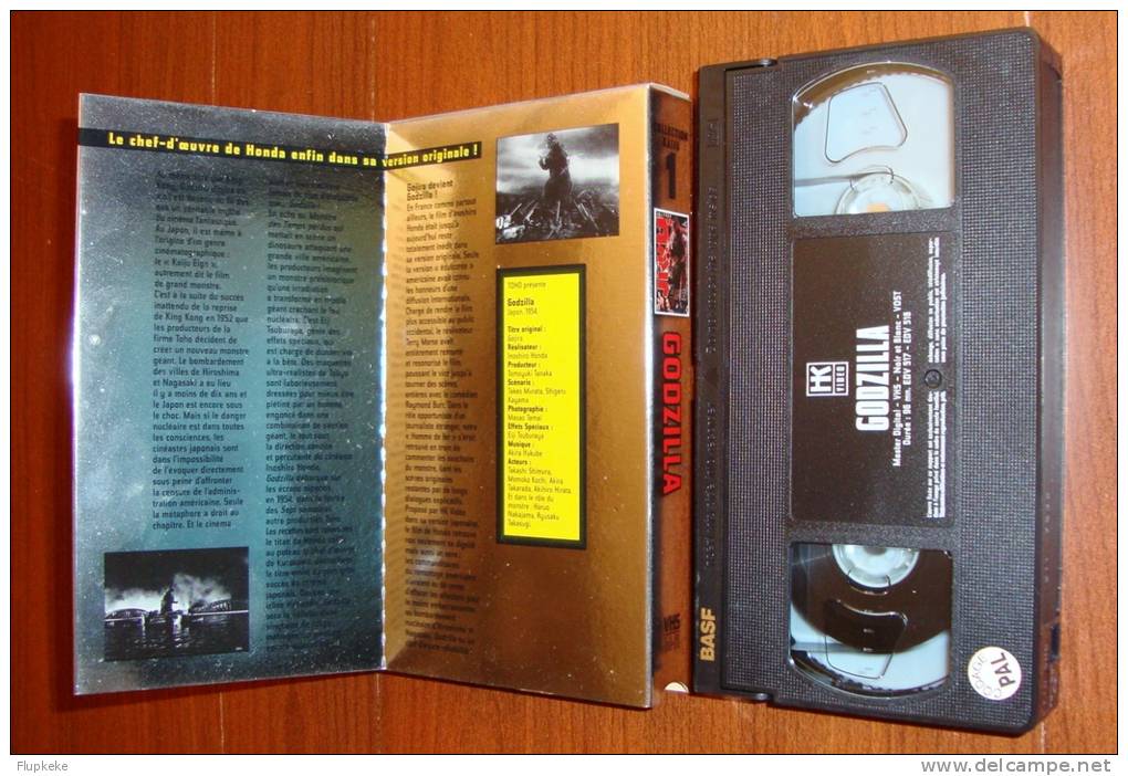 Vhs Pal Godzilla Inoshiro Honda Hk Vidéo Version Originale Japonaise Sous-titrée En Français - Ciencia Ficción Y Fantasía