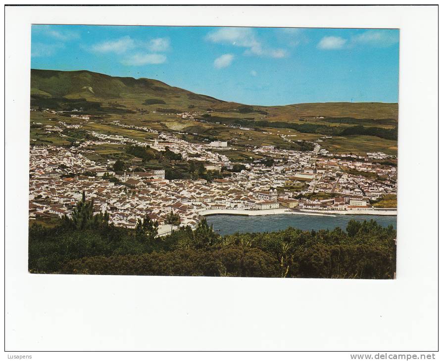 Portugal Cor 22460 - AÇORES AZORES - ILHA TERCEIRA - VISTA PARCIAL DA CIDADE DE ANGRA DO HEROISMO - Açores