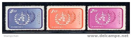 1958 10th Anni. Of WHO Stamps Medicine Health UN Snake - Serpents