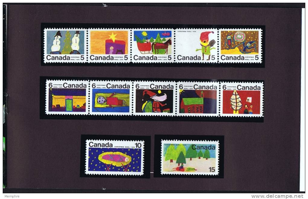 1970  Children Look At Christmas Presentation Folder , In Original Envelope - Canada Post Year Sets/merchandise