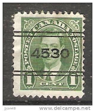 Canada  1937  King George VI  (o) - Precancels