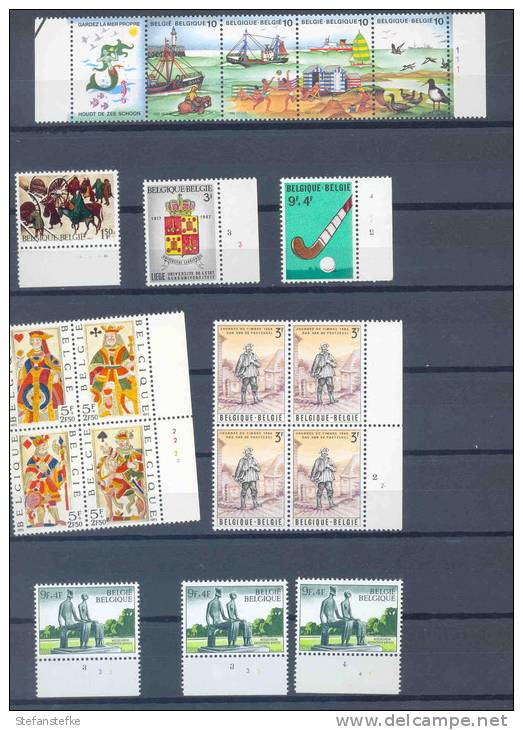 Belgie - Belgique Ocb Nr:  Lot Plaatnummers  ** MNH  ( Zie   Scan) 2273 1695 1535 - Other & Unclassified