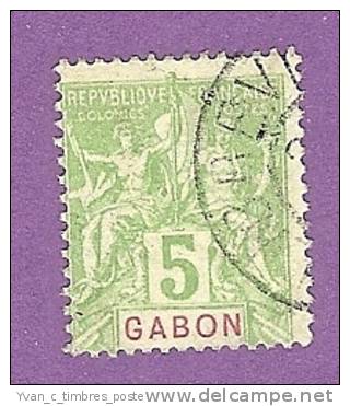 COLONIES FRANCAISES GABON TIMBRE N° 19 OBLITERE - Altri & Non Classificati