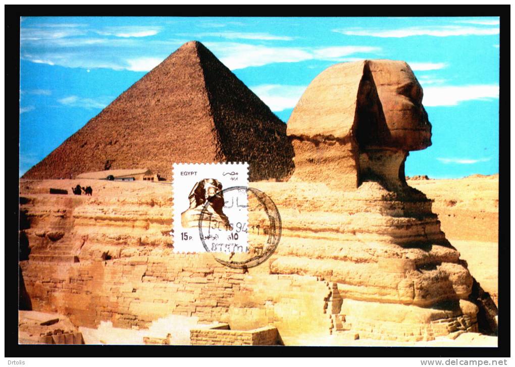 EGYPT / MAXICARD / MAXIMUM / GIZA ; THE GREAT SPHINX & KEOPS PYRAMID / EGYPTOLOGY - Other & Unclassified