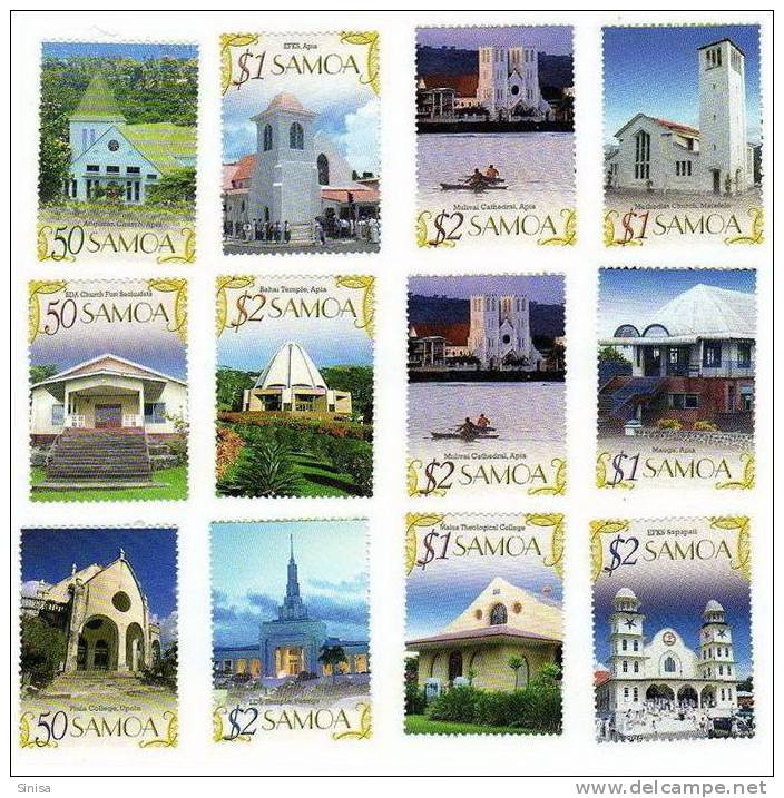 Samoa / Architecture / National Buildings / Temples And Cathedrals - Samoa (Staat)