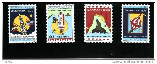 Danemark 1996 - Yv.no.1119/22 Neufs** - Unused Stamps