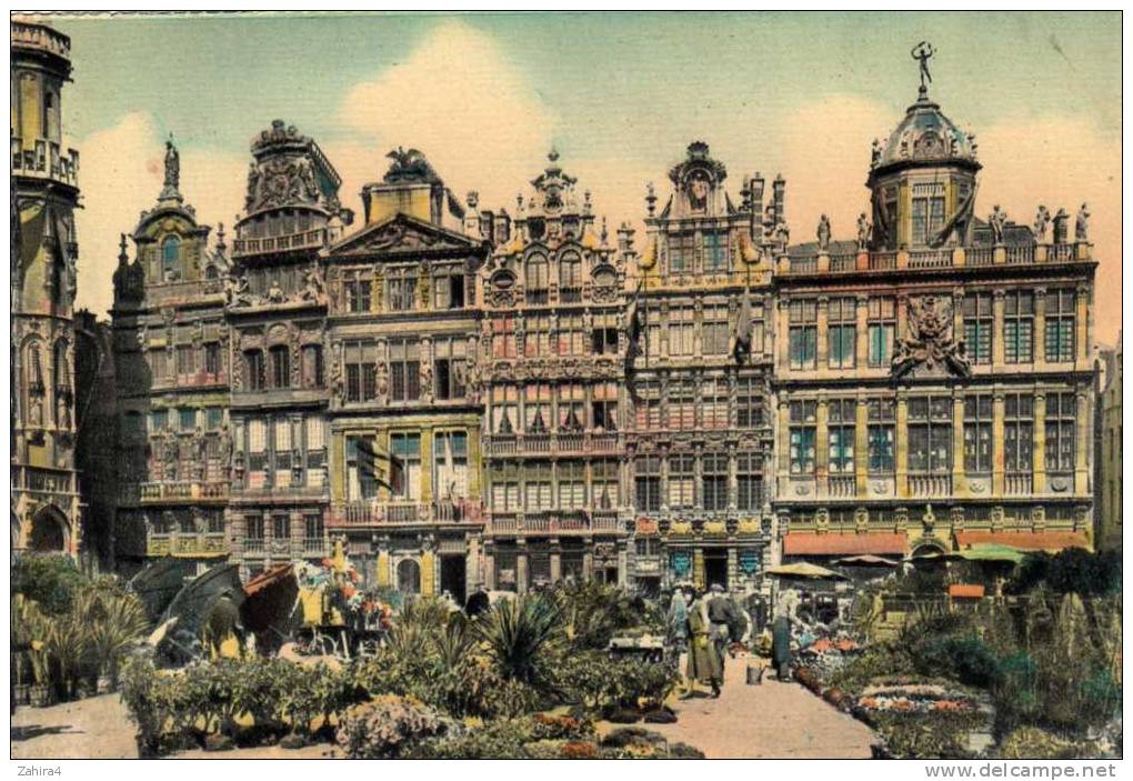 20 - Bruxelles - Grand'place - Marché Aux Fleurs - Märkte