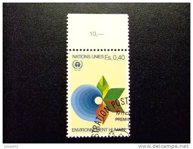 NACIONES UNIDAS GINEBRA 1982 Entorno Humano (el Agua Es Vida)  Yvert Nº 105 º FU - Used Stamps