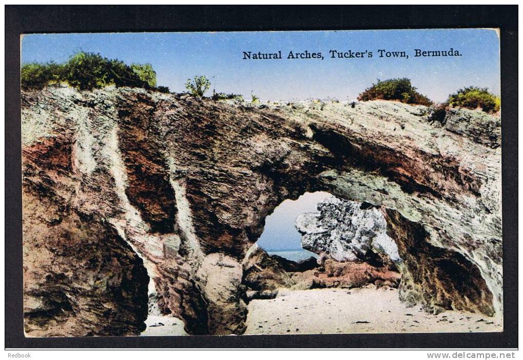 RB 921 - 1962 Bermuda Postcard - Natural Arches - Tuckers Town - Bermudes