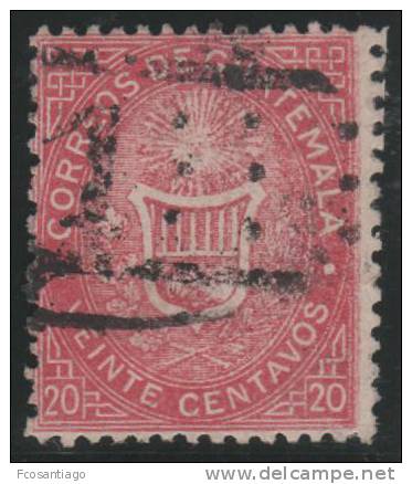 GUATEMALA 1871 - Yvert #4 - VFU - Guatemala