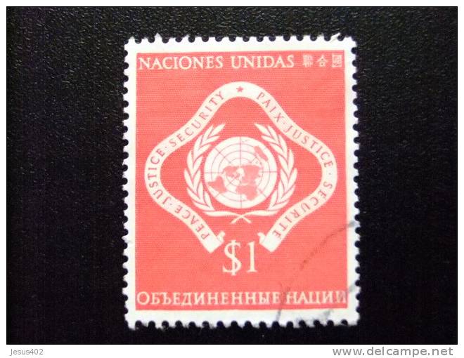 NACIONES UNIDAS 1951 Paz Justicia Seguridad ONU NEW YORK Yvert  N º 11 º FU - Used Stamps