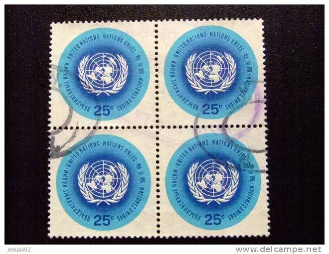 NACIONES UNIDAS 1965 Emblema De La ONU NEW YORK Yvert N º 144 º FU - Usati