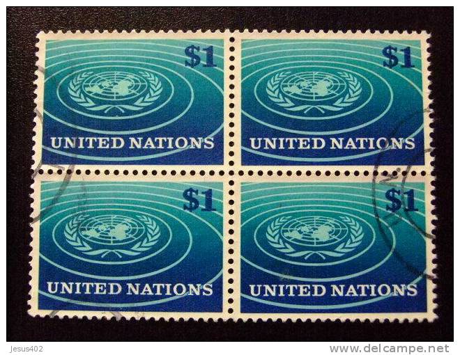 NACIONES UNIDAS 1966 Emblema De La ONU NEW YORK Yvert N º 144 º FU - Oblitérés