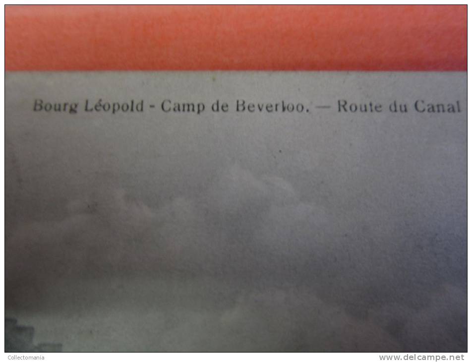 6 p  LEOPOLSBURG: Hechtel st.weg,   Route du canal,   Station,   Place des Princes,  place Royal,   Rue Royale