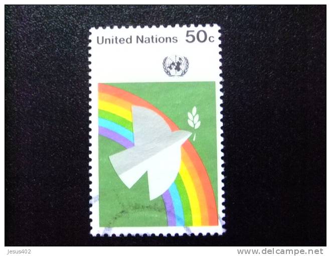 NACIONES UNIDAS 1976 Paloma Y Arco Iris ONU NEW YORK  Yvert  N º 262 º FU - Used Stamps