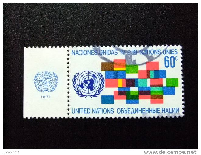 NACIONES UNIDAS 1971 Banderas ONU NEW YORK Yvert N º 216 º FU - Used Stamps