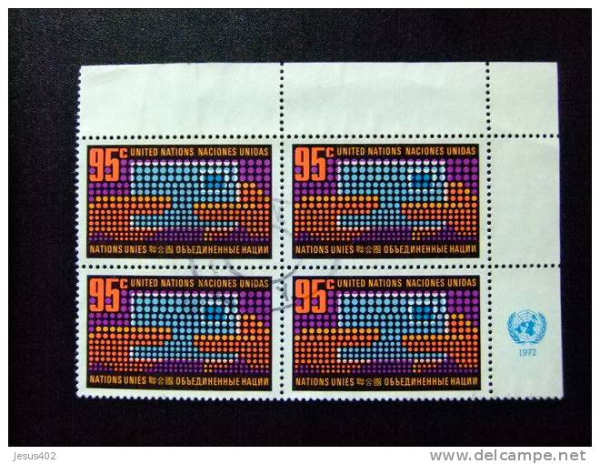 NACIONES UNIDAS 1972 Intercambio De Carta ONU  NEW YORK  Yvert  N º 219 º FU - Used Stamps