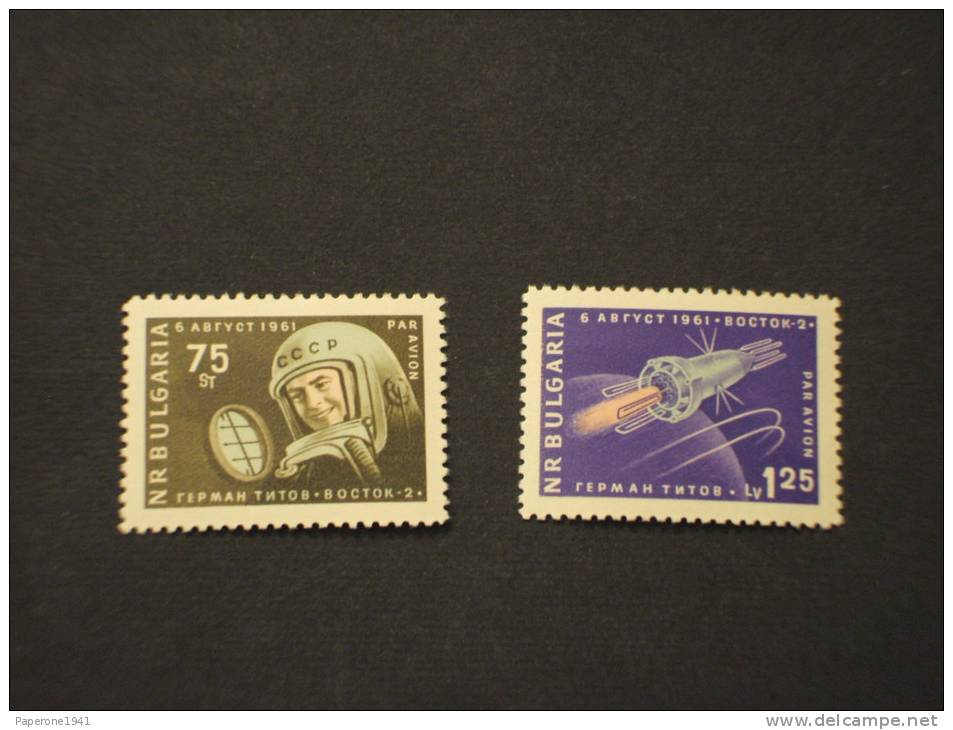 BULGARIA - P.A 1961 TITOV 2 Valori - NUOVI(+)-TEMATICHE - Airmail