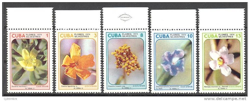 Cuba: Yvert N°1794/98**; Fleurs Sylvestres - Unused Stamps